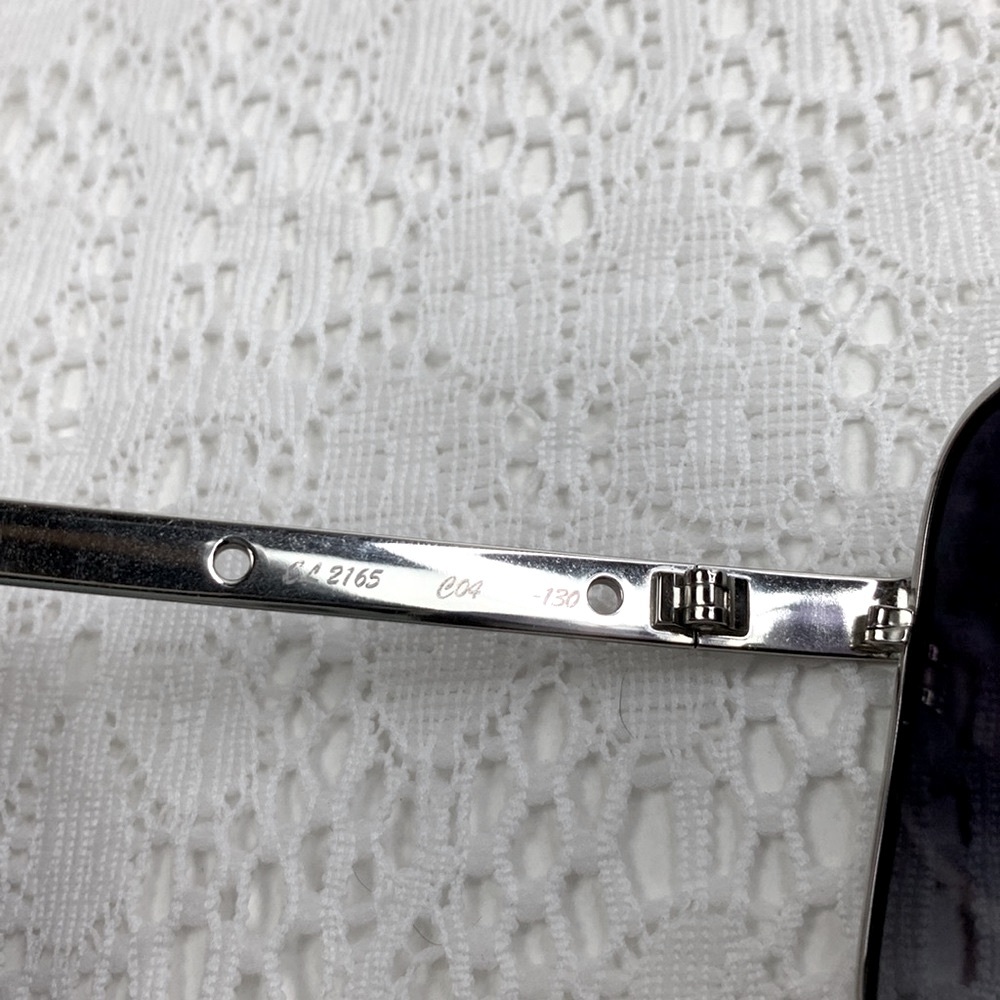 Chloe Vintage Sunglasses Silver wire frame Aviator square Authenticated Rare - Picture 9 of 16